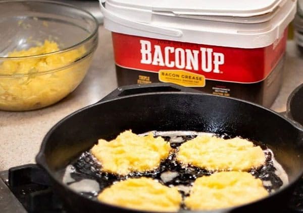 frying with Bacon Up Grease